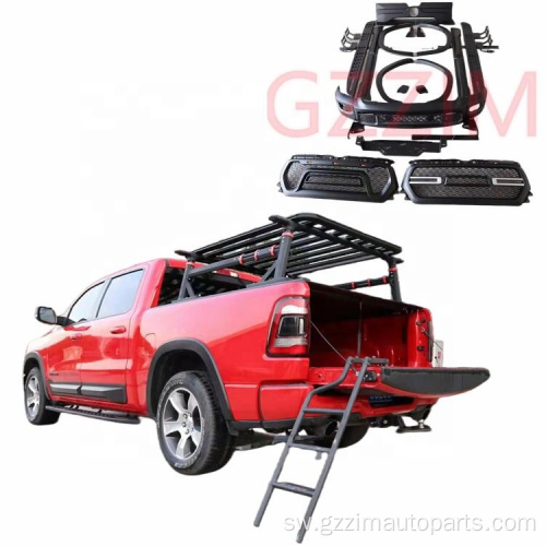 RAM 1500 2019+ Front & nyuma bumper upande sketi bodykit